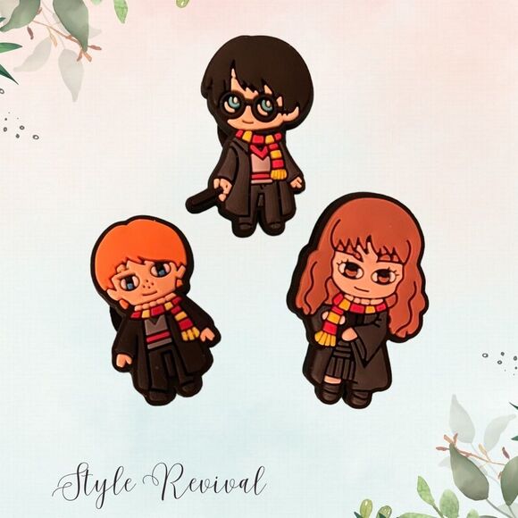 3 Pc Croc Charms -  Harry Potter - Jibbitz Bundle Lot - Picture 6 of 6